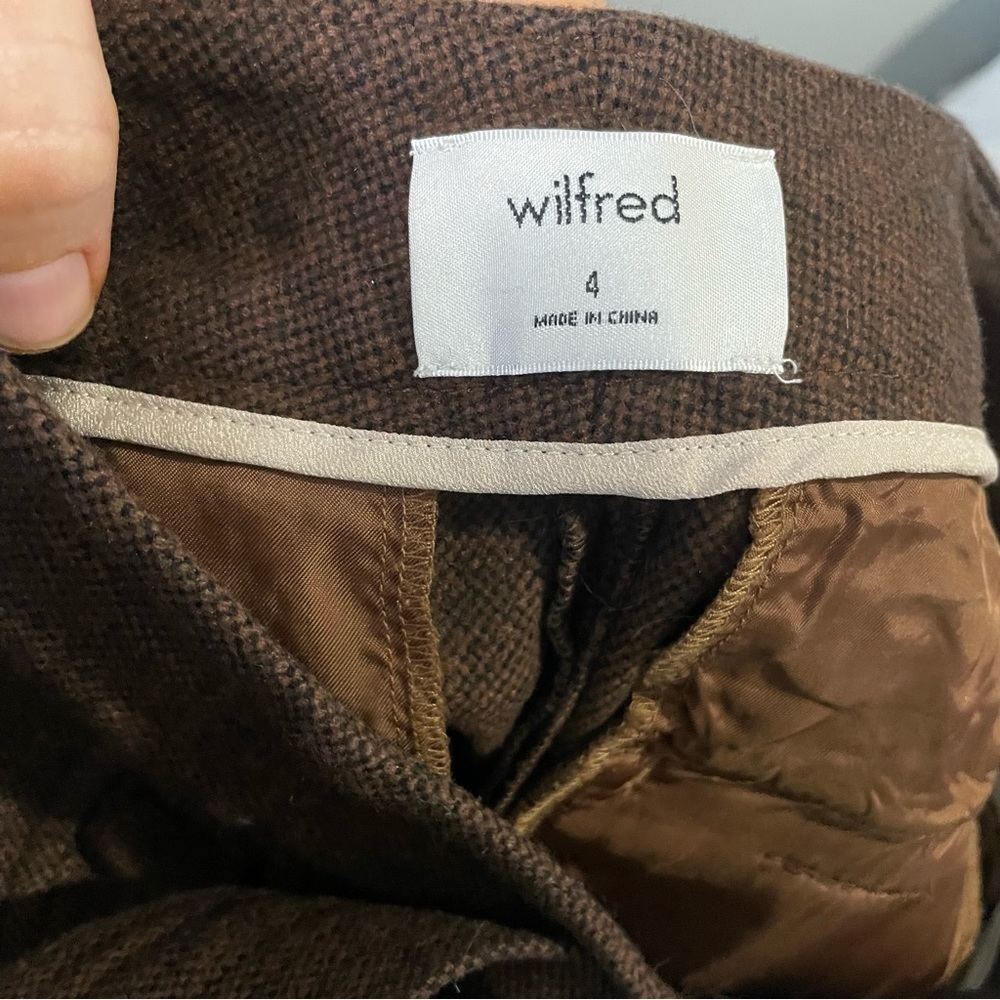 Artizia Wilfred New Tie-Front Jallade Wool Pants size 4 - Picture 6 of 10